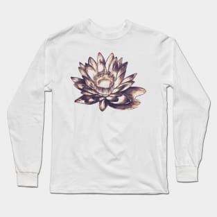 Flower illustration drawing lilly Long Sleeve T-Shirt